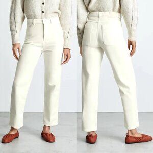 Everlane Moleskin Way High Pant in Canvas, Size 6